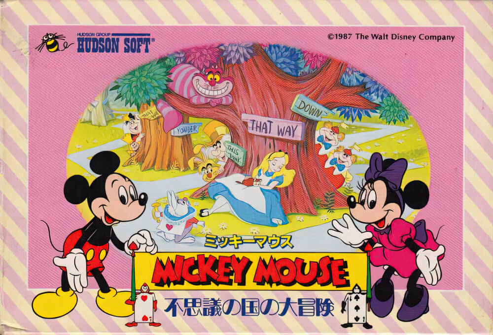 Лицензионный картридж Mickey Mouse: Fushigi no Kuni no Daibouken для Famicom